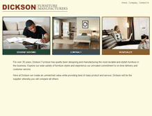 Tablet Screenshot of dicksonfurniture.com